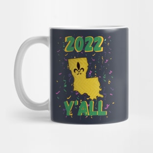 2022 Louisiana Mardi Gras Y'all Mug